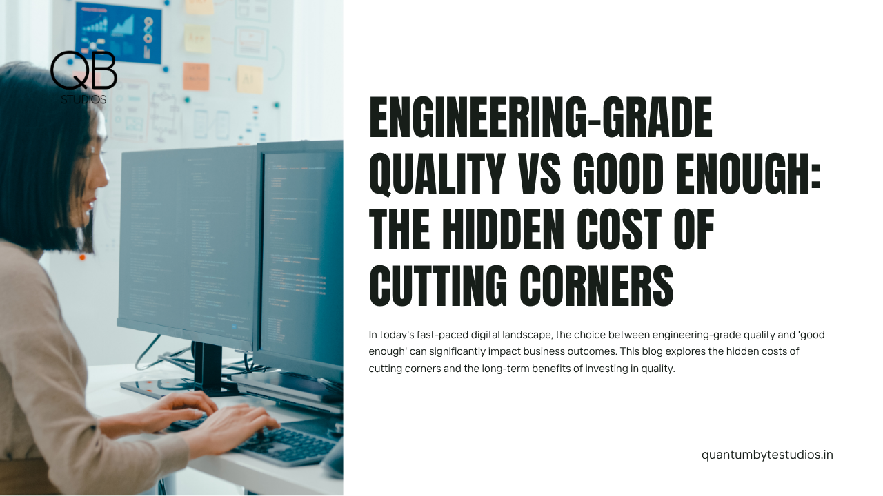 Engineering-Grade Quality vs Good Enough: The Hidden Cost of Cutting Corners