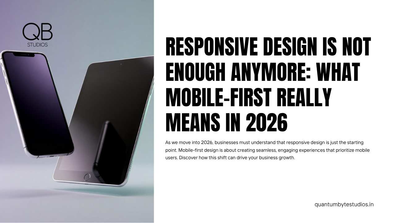 Responsive Design Is Not Enough Anymore: What Mobile-First Really Means in 2026