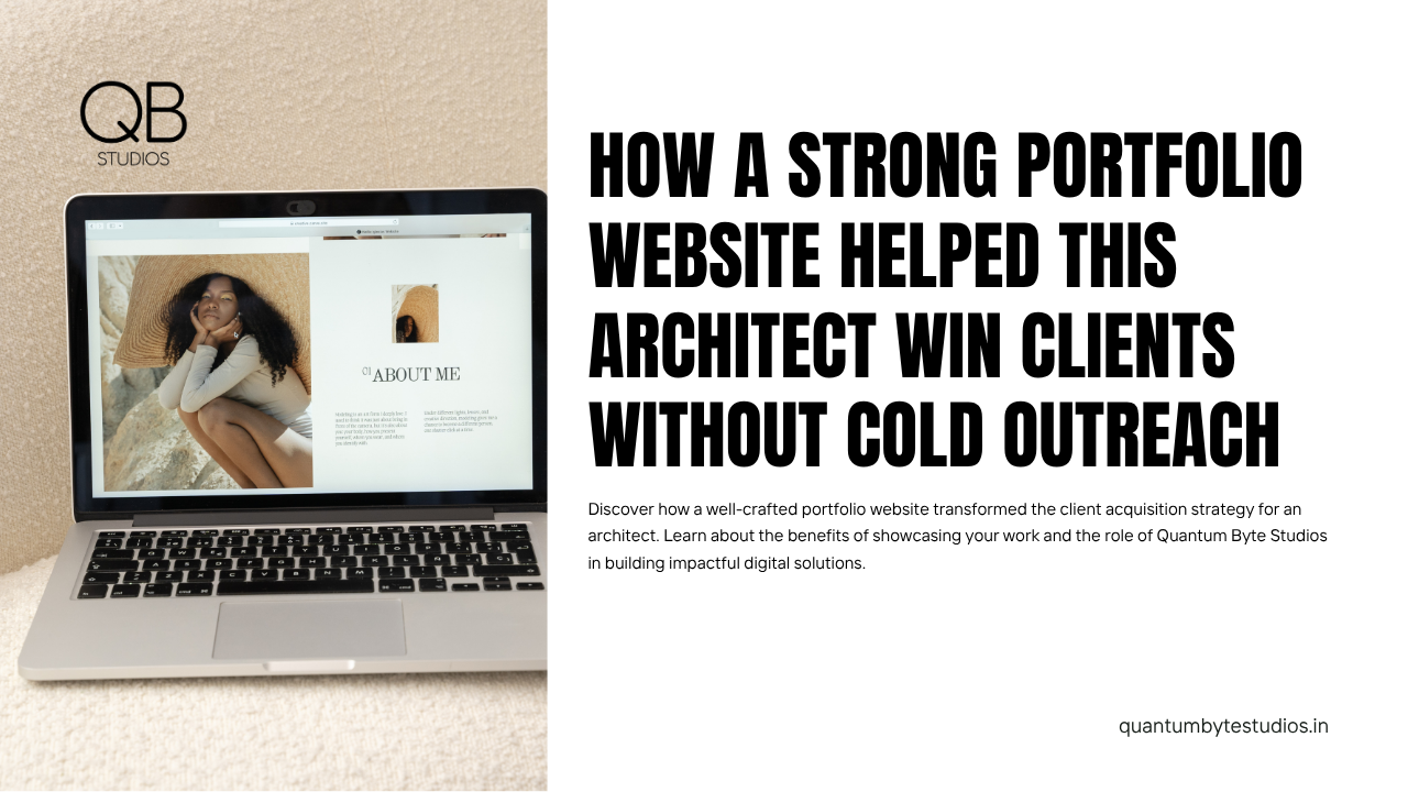 How a Strong Portfolio Website Helped This Architect Win Clients Without Cold Outreach